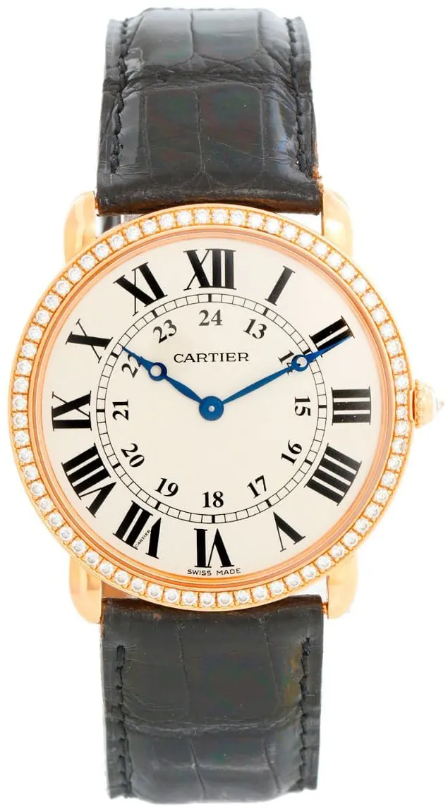 Cartier Ronde Louis Cartier WR000651 36mm Rose gold Silver