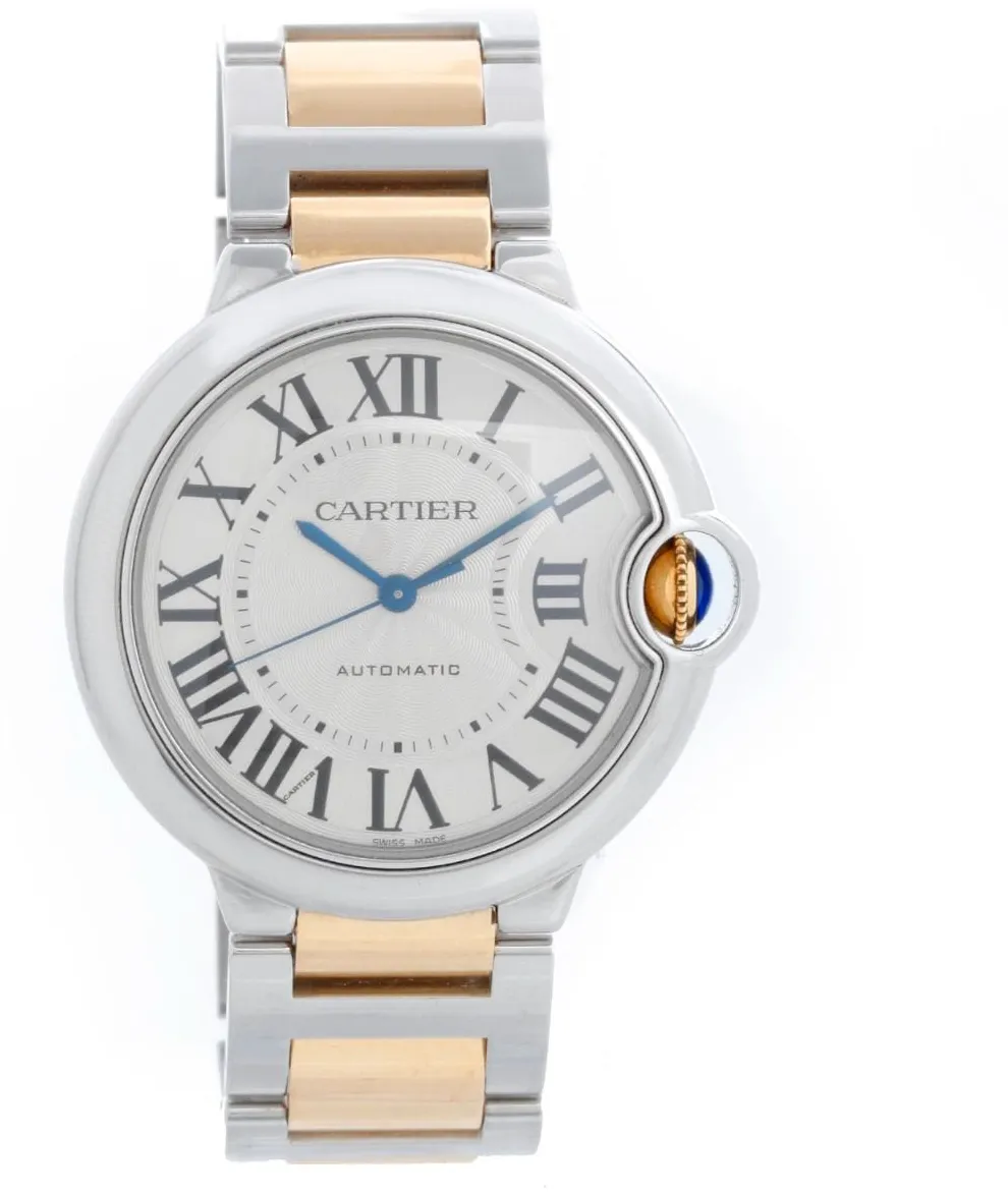 Cartier Ballon Bleu de Cartier W6920047 36.5mm Yellow gold Silver