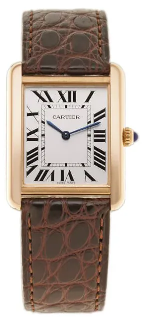 Cartier Tank Solo W5200025 35mm Rose gold Silver