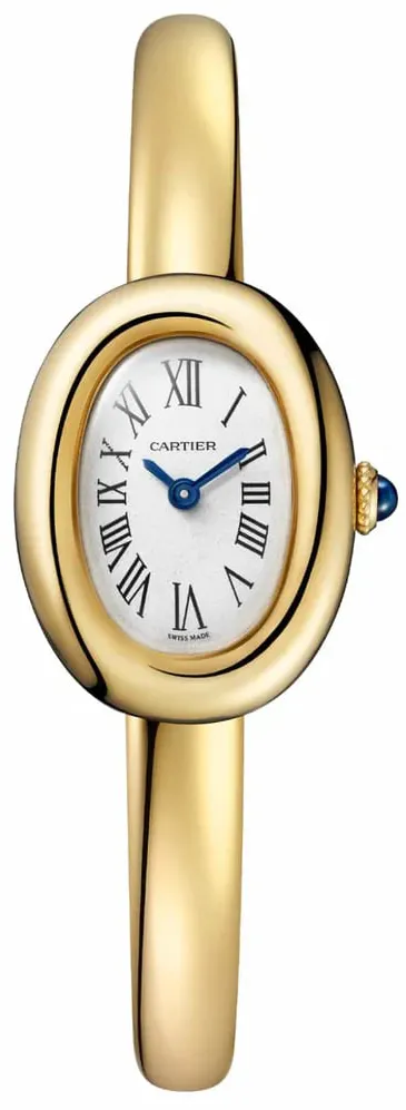 Cartier Baignoire WGBA0021 24.5mm Yellow gold Silver