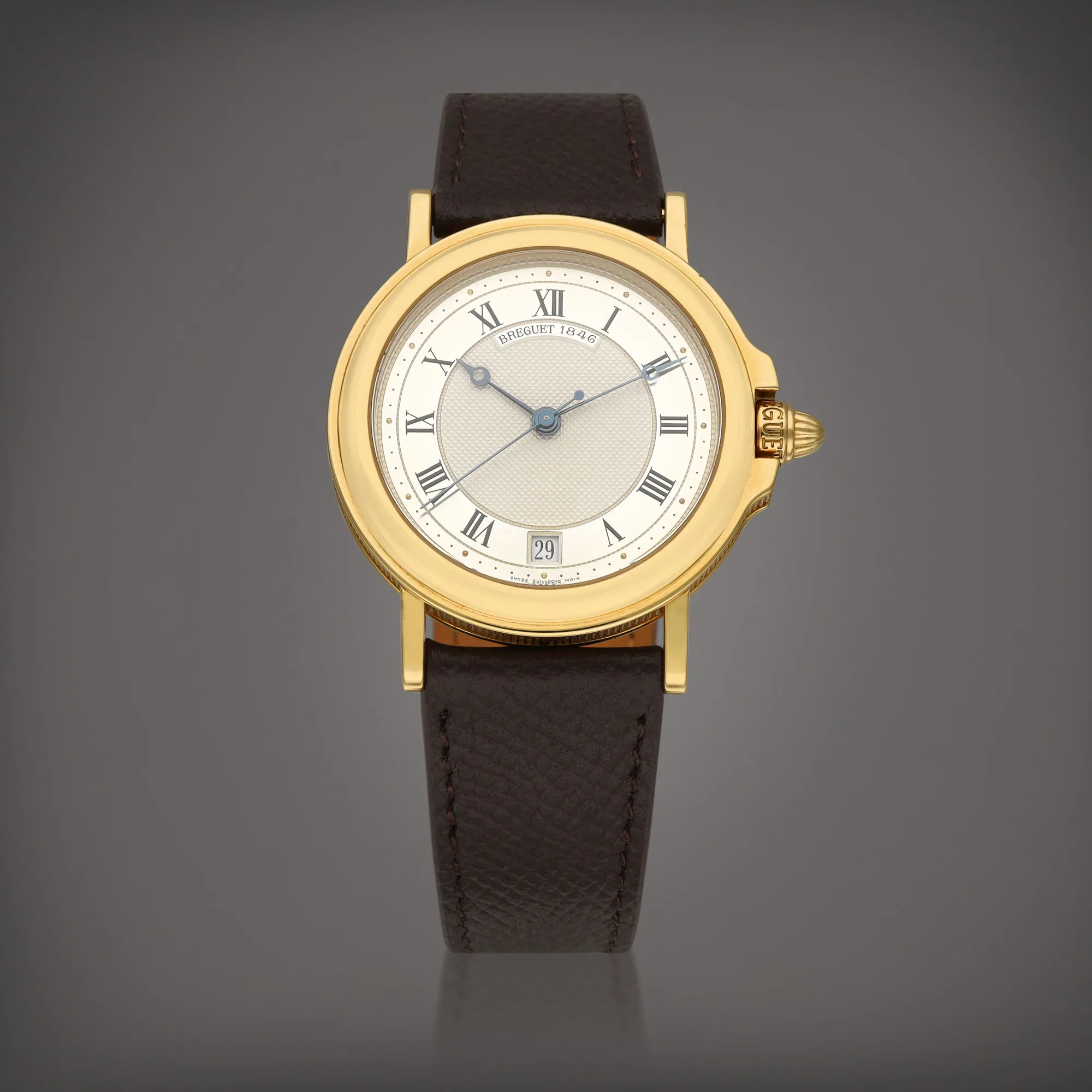 Breguet Horloger de la Marine 8400 36mm Yellow gold Silver 4