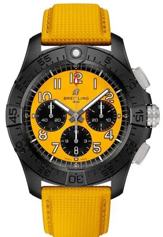 Breitling Avenger SB0147101I1X1 44mm Black ceramic Yellow