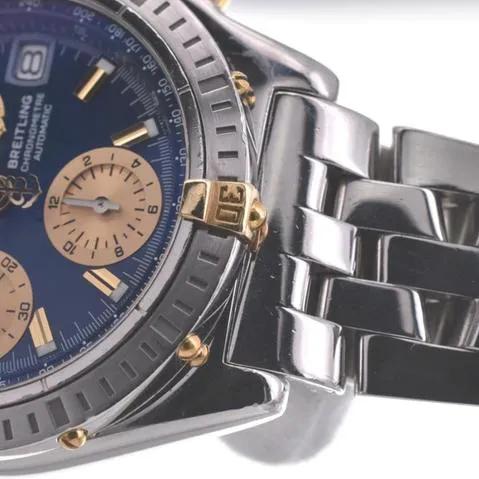 Breitling Chronomat B13352 39mm Yellow gold and stainless steel Blue 6