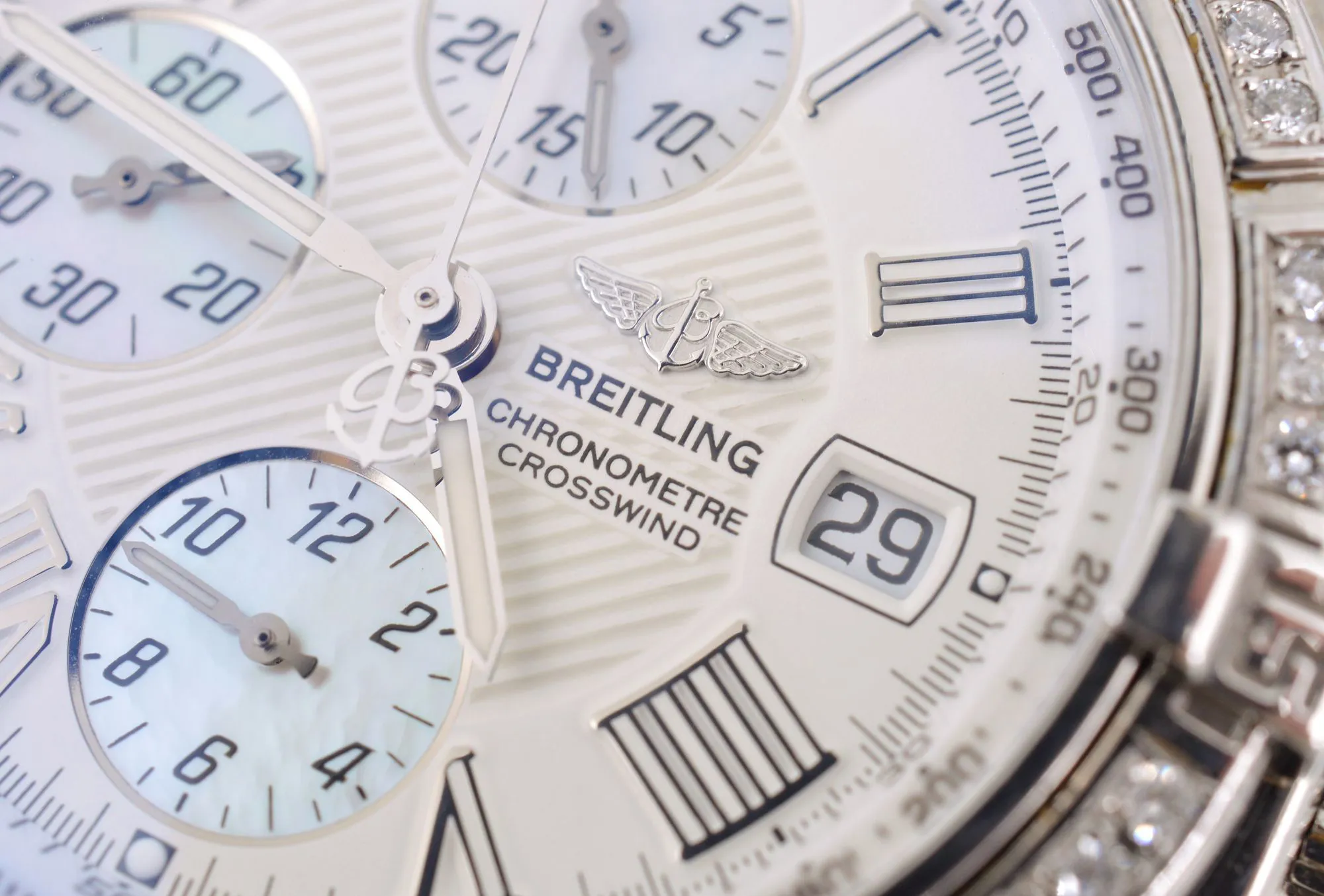 Breitling Crosswind nullmm Stainless steel and diamond Mother-of-pearl 8