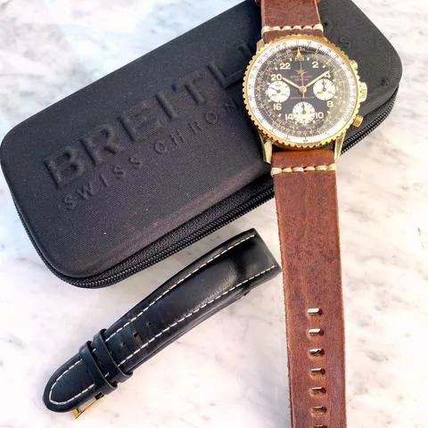 Breitling Navitimer Cosmonaute 809 41mm Yellow gold and Stainless steel Black 5