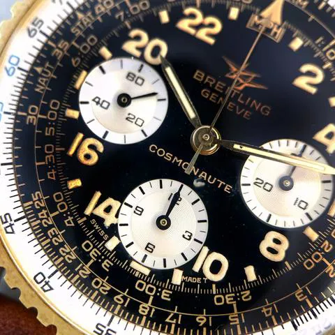 Breitling Navitimer Cosmonaute 809 41mm Yellow gold and Stainless steel Black 8