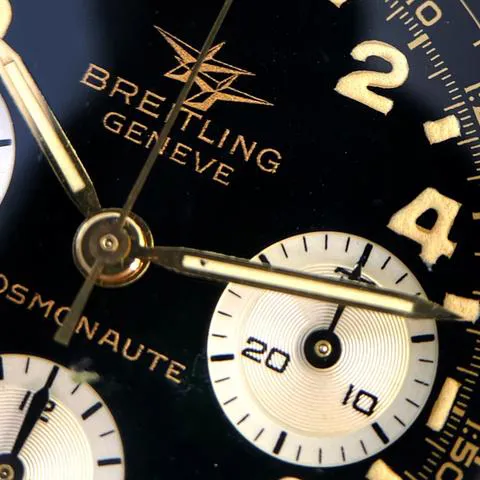 Breitling Navitimer Cosmonaute 809 41mm Yellow gold and Stainless steel Black 9