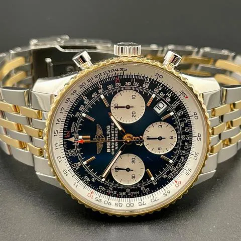 Breitling Navitimer D23322 42mm Yellow gold and Stainless steel Blue