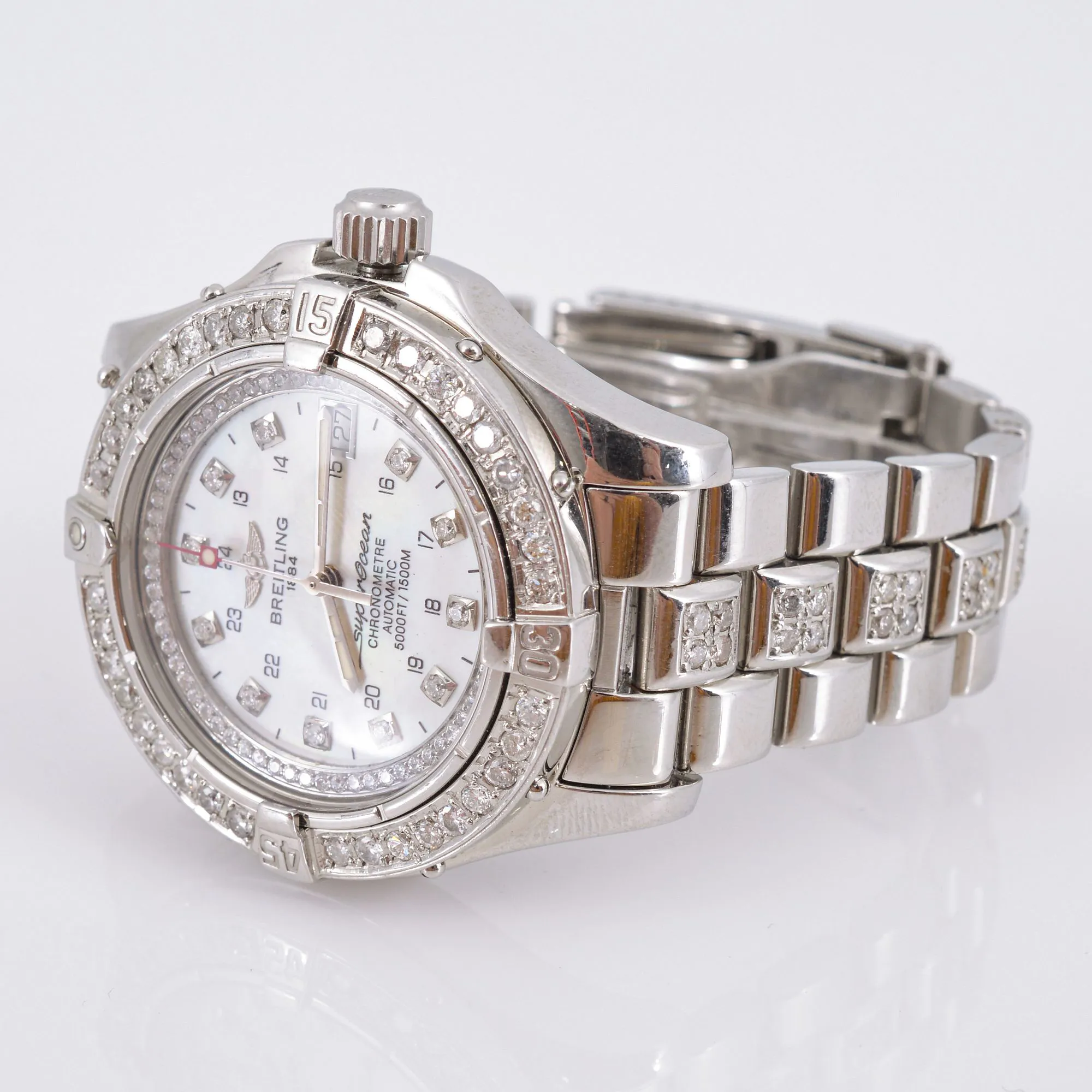 Breitling Superocean A17360 nullmm Stainless steel and diamond Mother-of-pearl 2