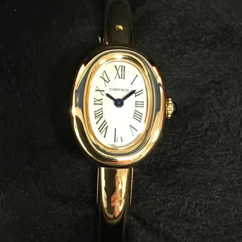 Cartier Baignoire WGBA0021 18mm Yellow gold Silver