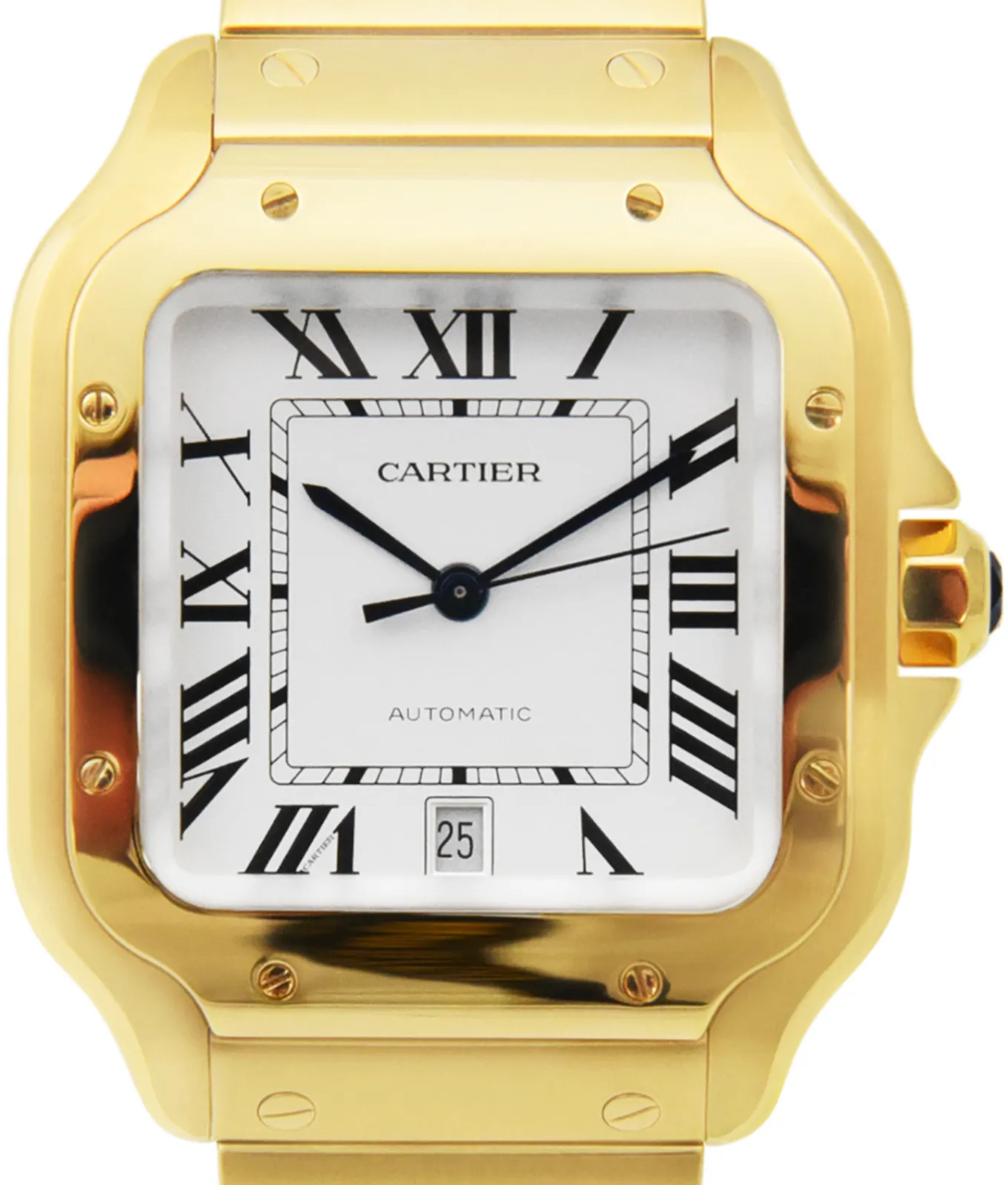 Cartier Santos WGSA0029 40mm Yellow gold Silver