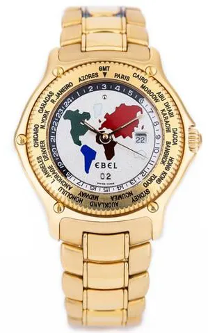 Ebel Voyager 8124913 38mm Yellow gold Silver