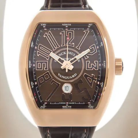 Franck Muller Vanguard V 45 SC DT 5N BN 44mm Rose gold Brown