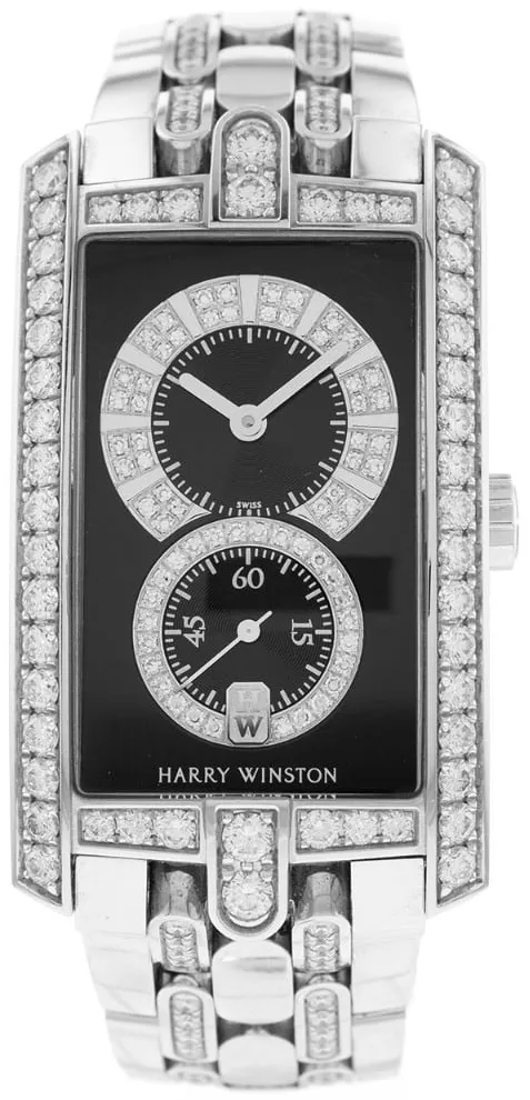 Harry Winston Avenue C 26mm White gold Black