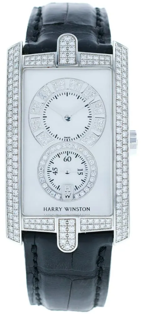 Harry Winston Avenue C 26mm White gold Mother-of-pearl