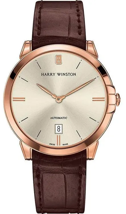 Harry Winston Midnight MIDAHD39RR001 39mm Rose gold Champagne