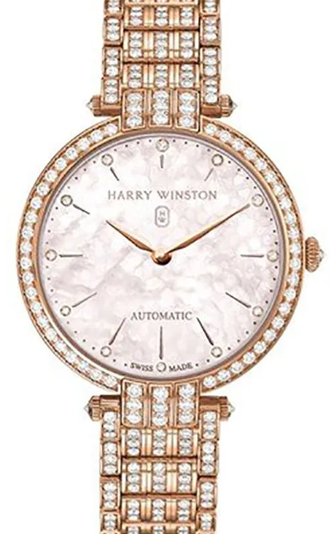 Harry Winston Premier 36mm Rose gold Mother-of-pearl