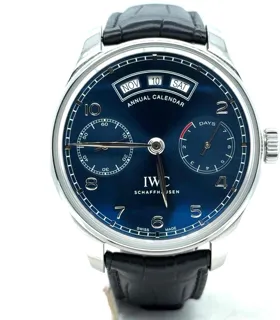 IWC Portugieser IW503502 Stainless steel Blue