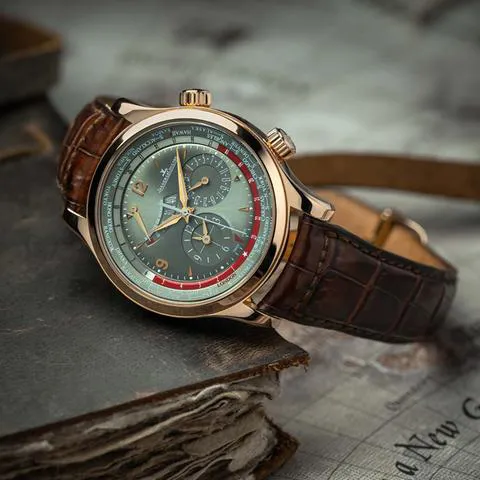 Jaeger-LeCoultre Master World Geographic 42mm Rose gold Silver