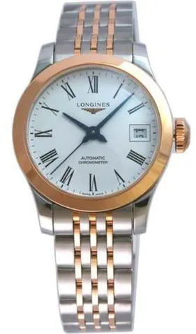 Longines Record L2.320.5.11.7 26mm Stainless steel White