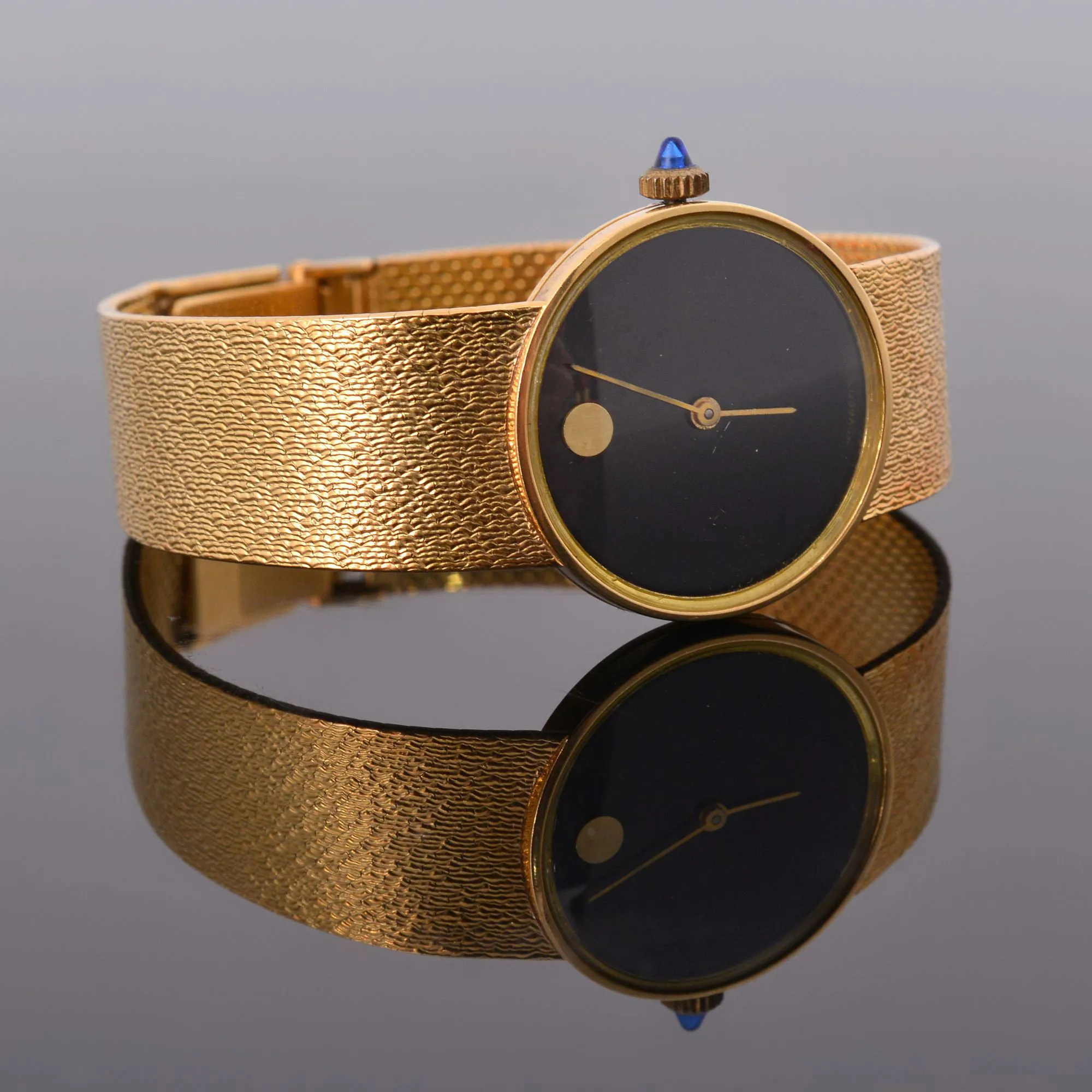 Movado nullmm Yellow gold Black