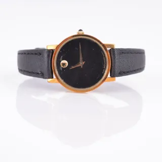 Movado Museum Yellow gold Black