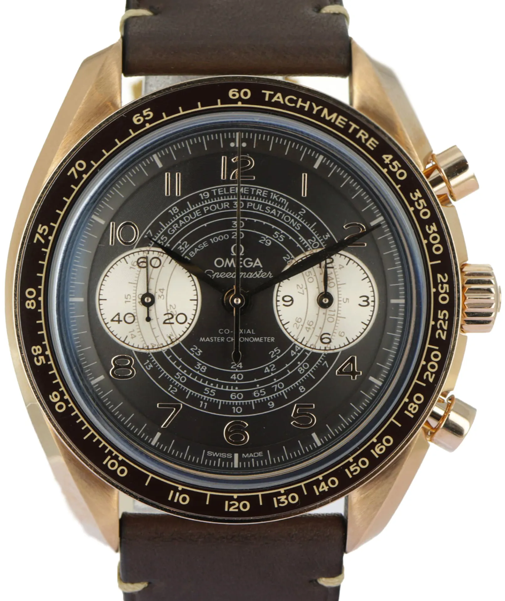 Omega Speedmaster Racing 329.92.43.51.10.001 43mm Bronze gold Brown