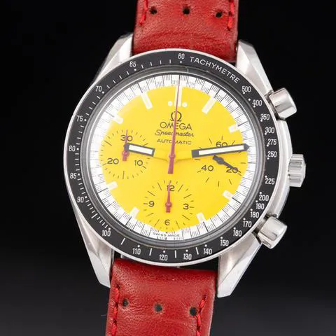 Omega Speedmaster Reduced 3810.12.40 39mm Stainless steel Yellow 1