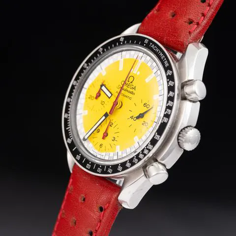 Omega Speedmaster Reduced 3810.12.40 39mm Stainless steel Yellow 6