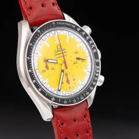 Omega Speedmaster Reduced 3810.12.40 39mm Stainless steel Yellow 9
