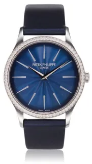 Patek Philippe Calatrava 4897G-001 White gold Blue