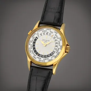 Patek Philippe World Time 5110J-001 Yellow gold Silver