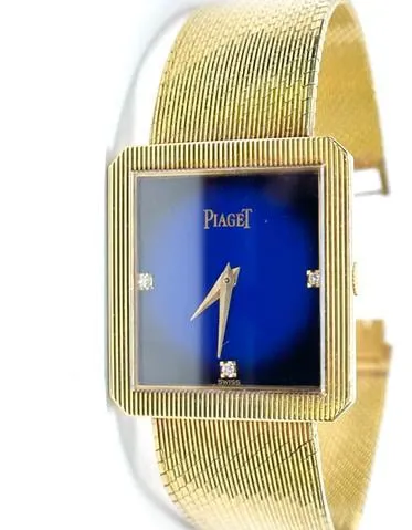 Piaget Protocole 9154 25mm Yellow gold Blue