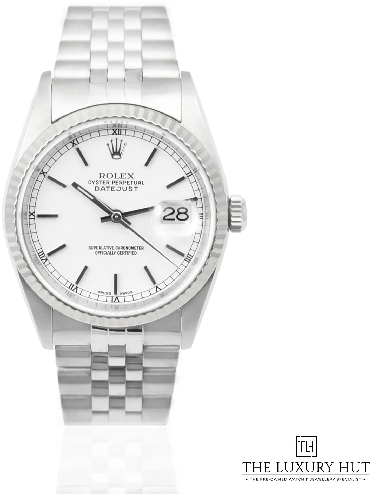 Rolex Datejust 16234 36mm Stainless steel White