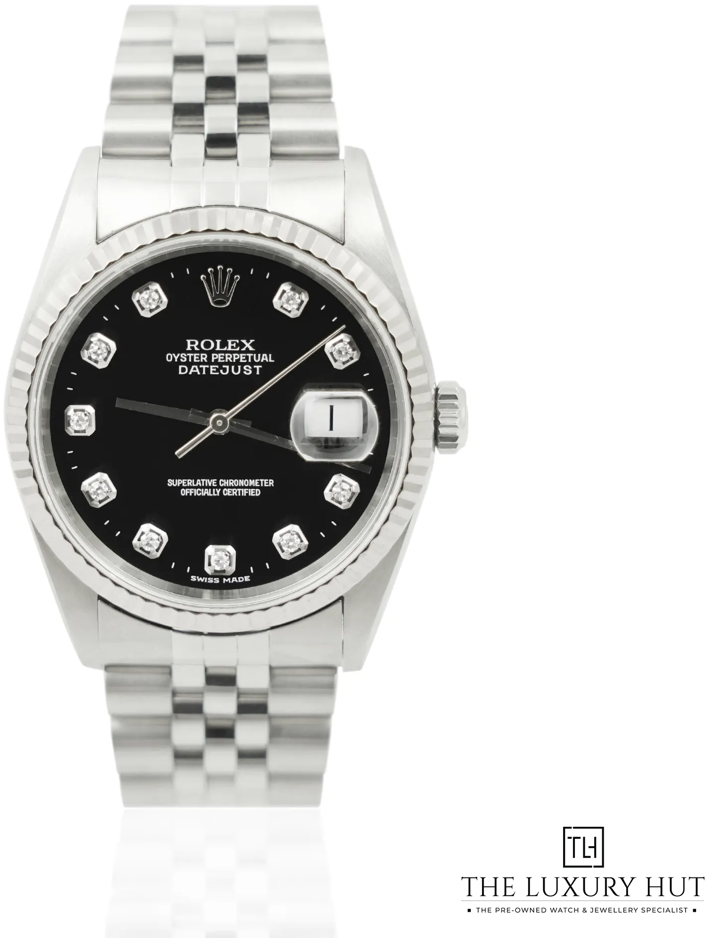 Rolex Datejust 16234 36mm Stainless steel •