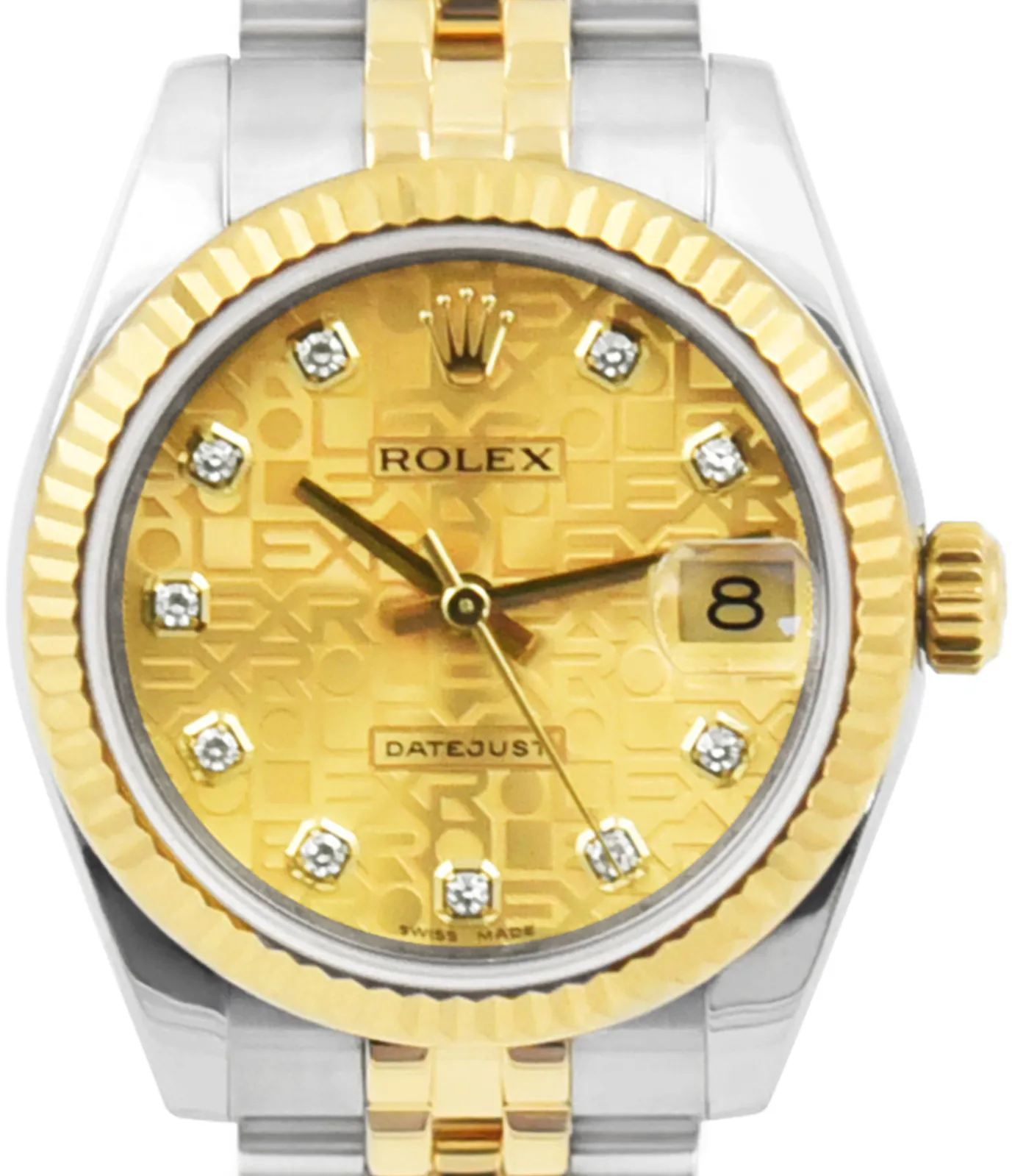 Rolex Datejust 178273 31mm Yellow gold and stainless steel •