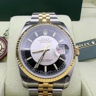 Rolex Datejust 36 116233 Yellow gold Silver