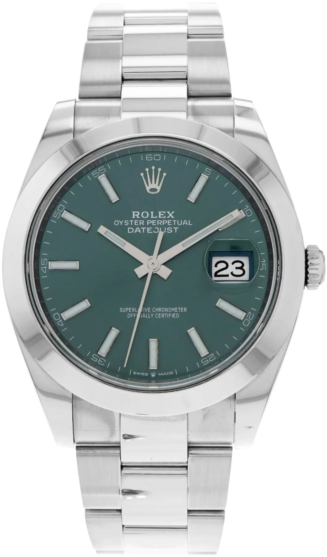 Rolex Datejust 126300-0019 41mm Oystersteel Green