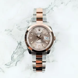 Rolex Datejust 41 126301-0019 Rose gold and Stainless steel Gray