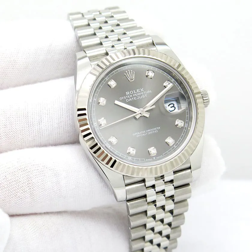 Rolex Datejust 41 126334-0006 41mm White gold and Oystersteel Gray