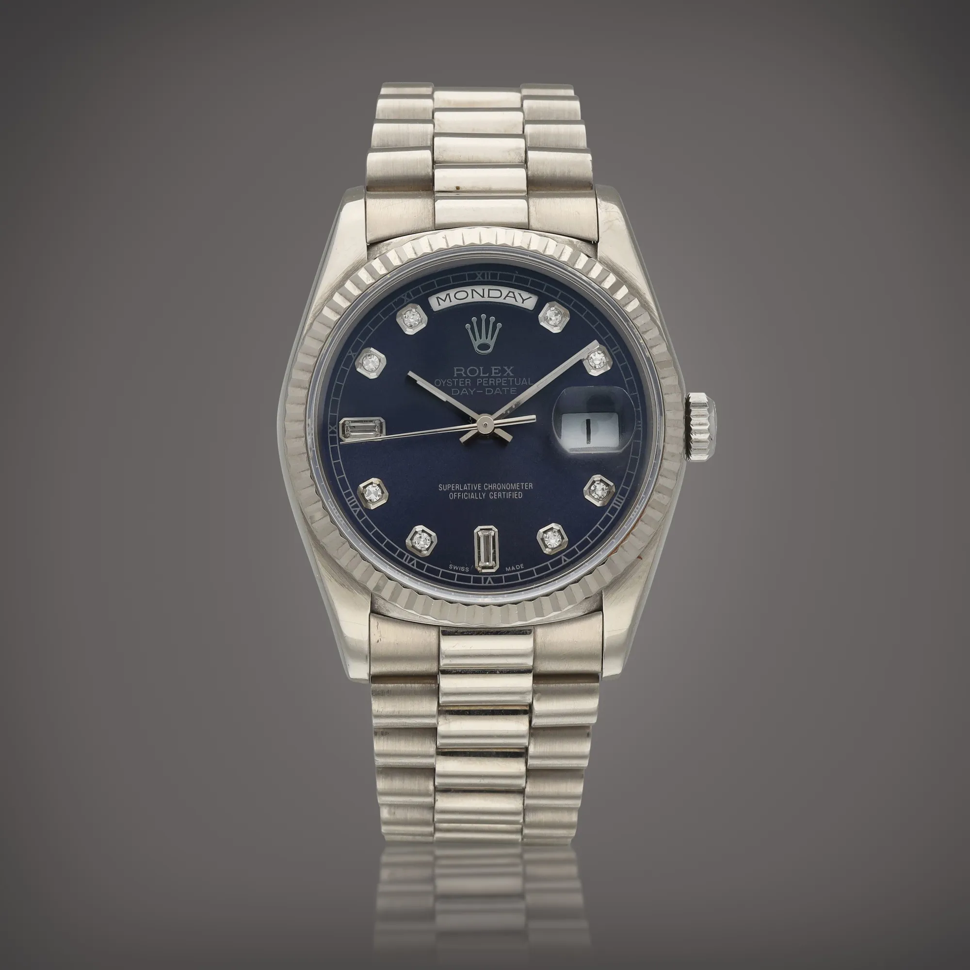 Rolex Day-Date 36 18239 36mm White gold Blue 1