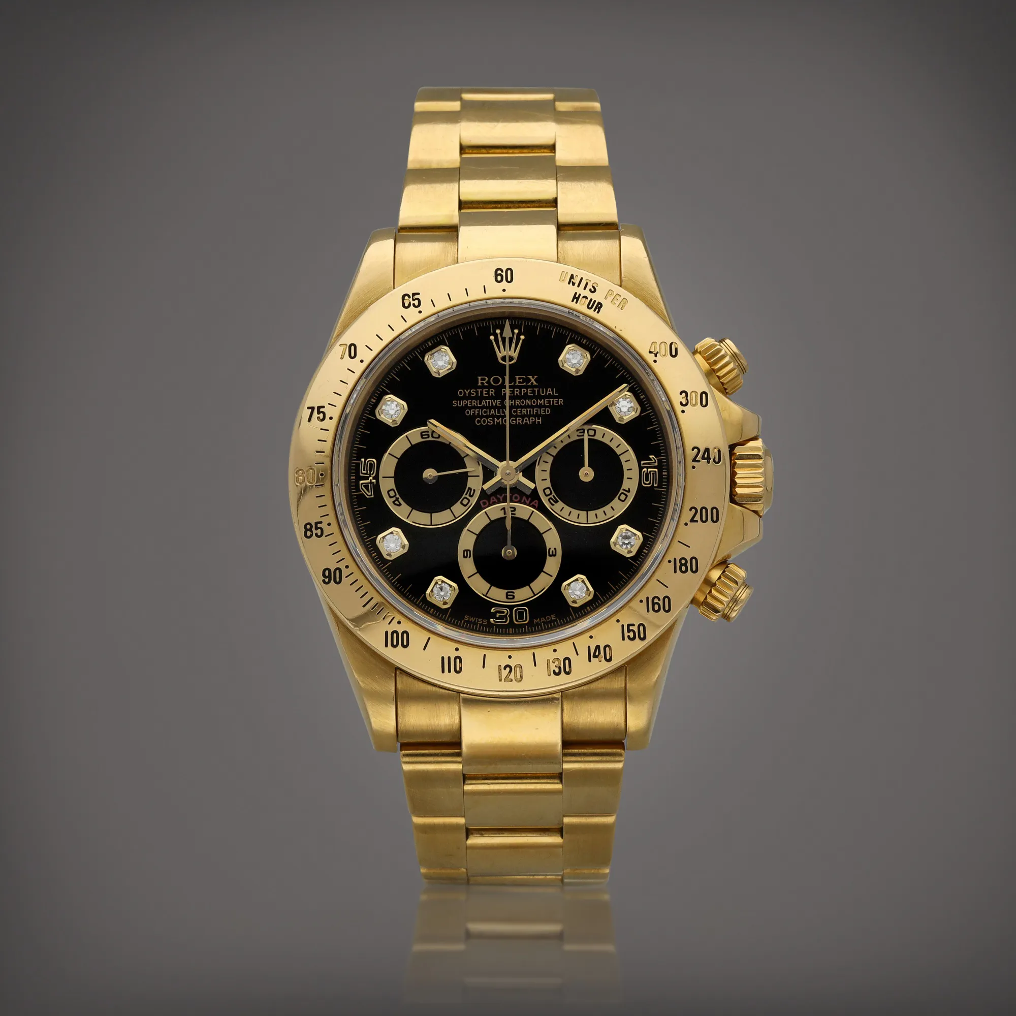 Rolex Daytona 16528 40mm Yellow gold Black 3