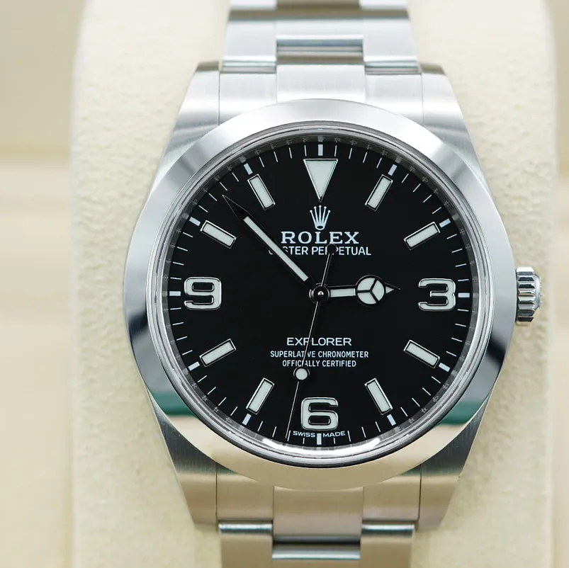 Rolex Explorer 214270-0003 39mm Stainless steel Black