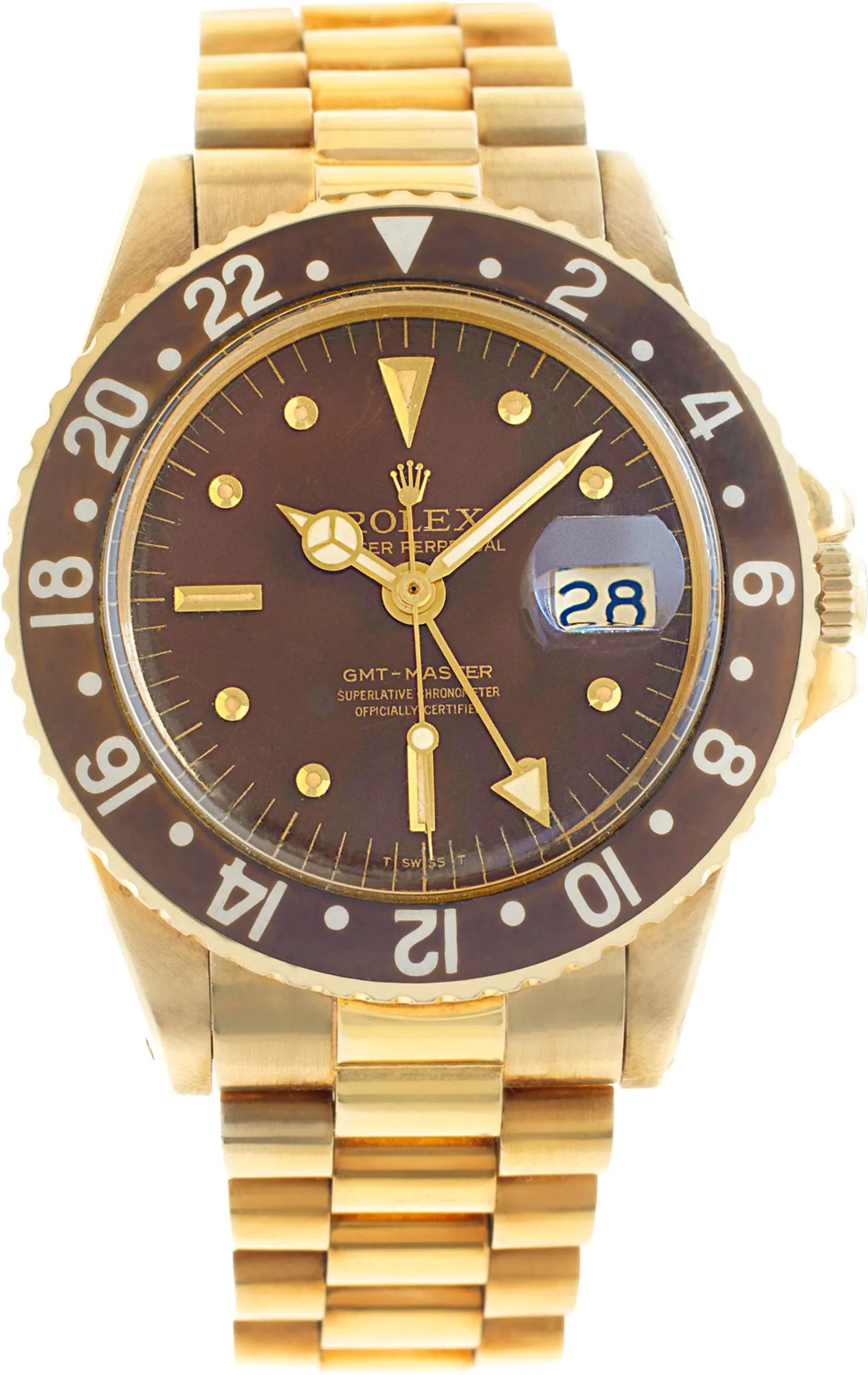 Rolex GMT-Master 1675 40mm 18k Brown