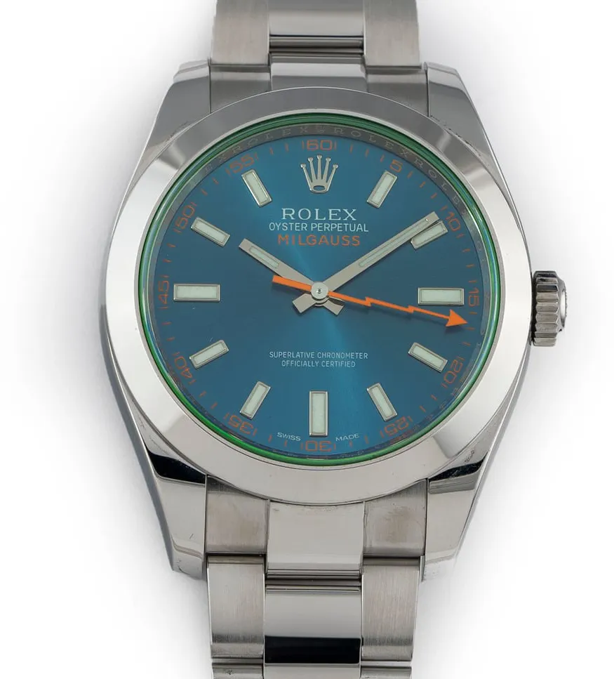 Rolex Milgauss 116400GV-0002 40mm Stainless steel Blue