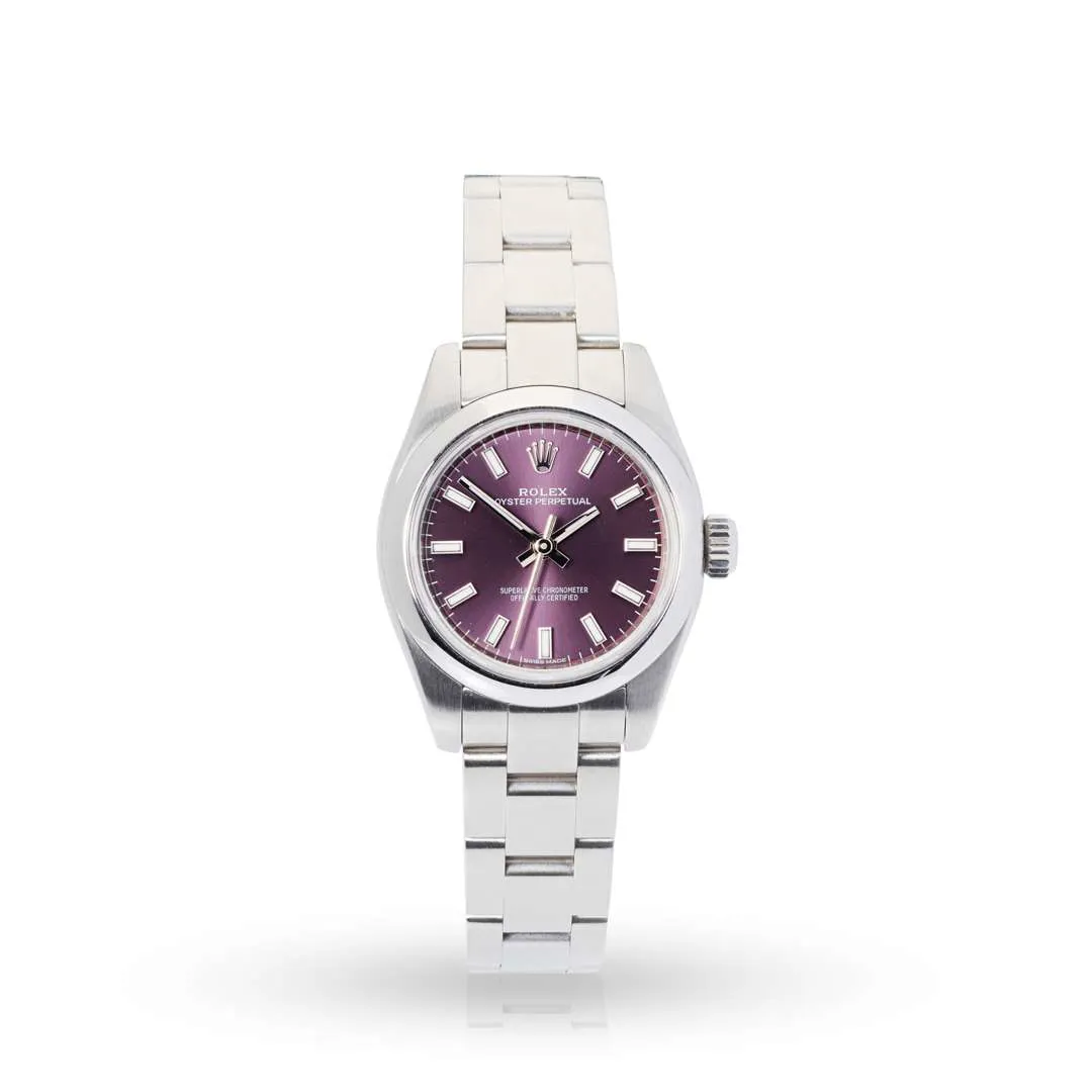 Rolex Oyster Perpetual 26 176200 26mm Stainless steel Purple