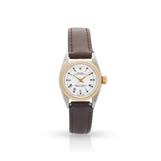 Rolex Oyster Perpetual 67193 Yellow gold and Stainless steel White