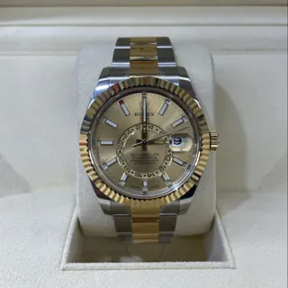 Rolex Sky-Dweller 326933-0001 Stainless steel Golden