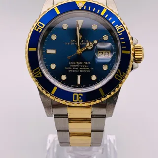 Rolex Submariner 16613 Yellow Gold$Steel