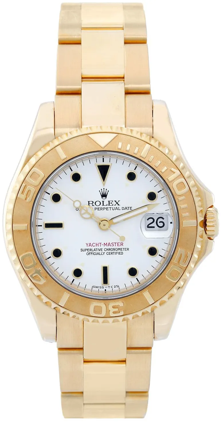 Rolex Yacht-Master 68628 29mm Yellow gold White